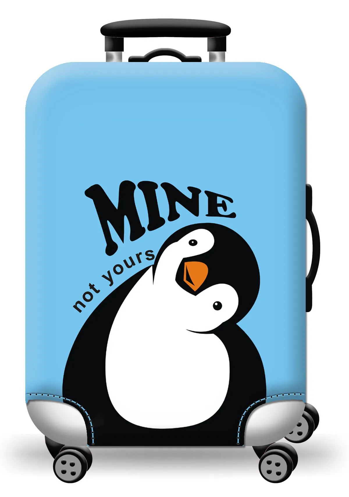 Elastyczny pokrowiec na walizkę - Penguin